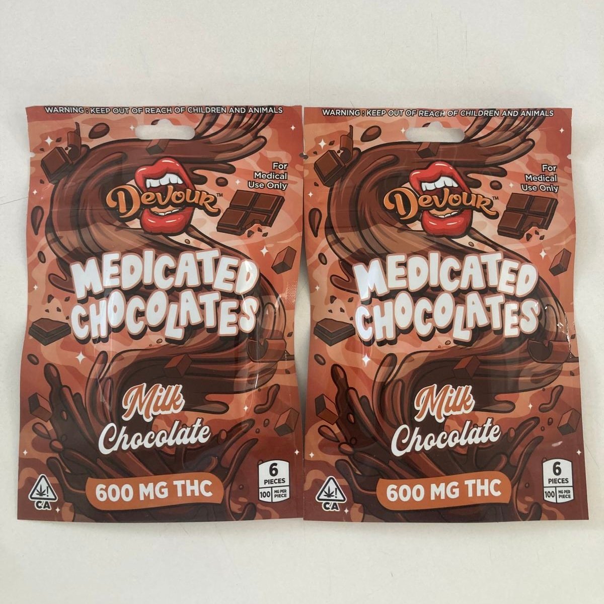 Devour 600mg Chocolate Bars